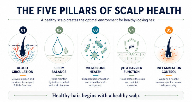 five pillars of scalp health