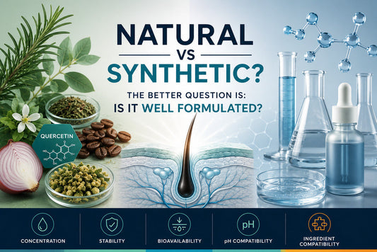 Natural vs synthetic ingredients for hair care